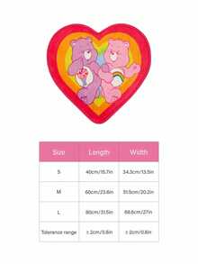 Care Bears X PETSIN 1PC Pet Cat Dog Universal Gradient Love Bear Cartoon Cute Pattern Printed Plush Warm And Comfortable Dog Sleeping Pad - Love floor mat - View 4