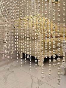 1/5/10 chiếc Chuỗi hạt pha lê 39 inch, Chuỗi hạt đá quý Acrylic, Dùng để treo trang trí trên cửa ra vào, cửa sổ, rèm cửa, đèn chiếu sáng, đồ trang trí ở giữa bàn, đạo cụ đám cưới, Giáng sinh - Nhiều màu - Xem 1