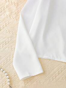 Franclia بدلة قصيرة سوداء وقميص أبيض كاجوال قطعتان مجموعة