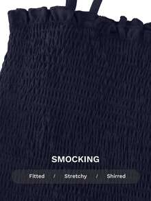 Franclia 女式休闲白衬衫和黑色连体裤两件套 - 藏蓝色 - 查看 4