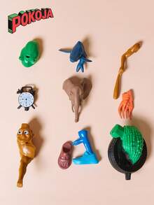 Tralalero Tralala Action Figures Set, Italian Brainrot Meme Shark Figures, Funny Tung Tung Tung Sahur Brainrot, Shark In Sneakers Viral AI Brainrot Animals Figurines