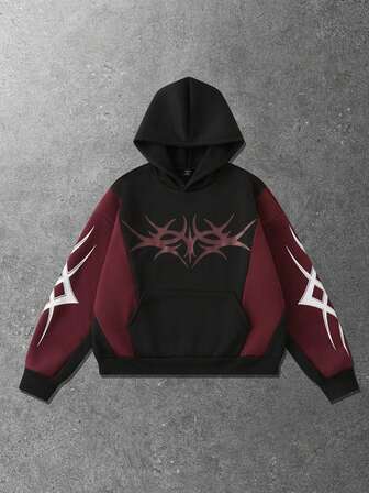 Men's Minimalist Printed Hoodie Sweatshirt