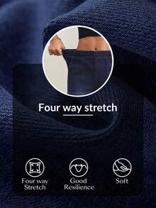 Flexra Women's Elastic Waist Pocket Washed Casual Jeans - Blue - View 7