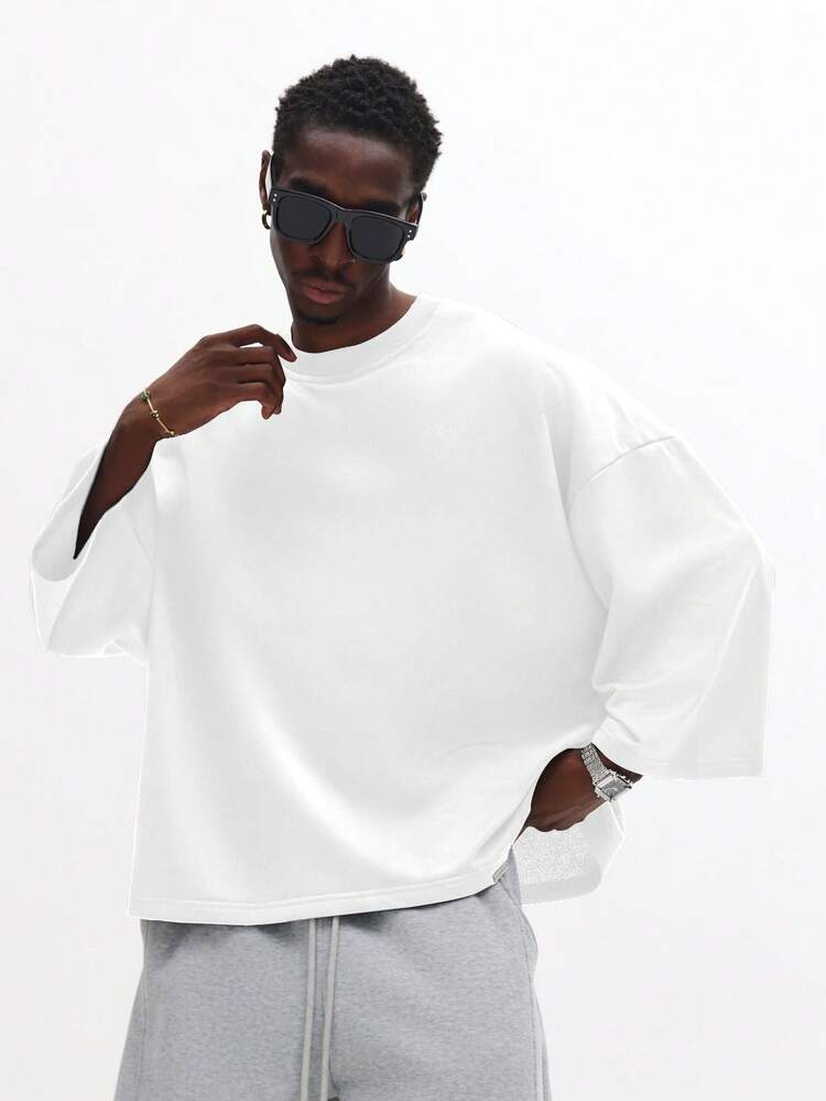 Oversized Long Sleeve Crew Neck Tee