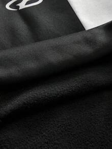 AXEPEAK Herren Kontrast-Farbblock Langarm Lässig Modisch Street Hoodie Sweatshirt - Weiss - Übersicht 5