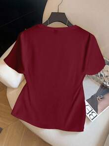 GlowEve CURVE Plus Size Women's Summer Printed Short Sleeve T-Shirt - Multicolor - View 2