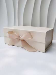 Collapsible Thick Hard Cardboard Gift Boxes For Presents Packaging, Rectangle Box  Closure With Ribbon For Groomsman Proposal Box, Wedding, Christmas, Halloween, Birthday Gift Packaging,School Supplies,Back To School - Multicolor - View 5