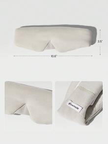 GLOWMODE 休息和发光靠垫舒适柔软亲肤钩环扣耳塞口袋眼罩旅行飞机驾驶日常休闲装 - 米色 - 查看 7