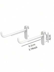 带挂钩和收纳盒的壁挂式收纳整理板，预钻孔的可安装式挂板，适用于厨房、卧室、浴室、书房，也是节省空间的桌面展示和收纳方案，适用于家庭办公室、车库、工作室和手工室。 - 彩色 - 查看 15