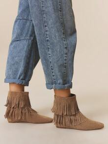 Styleloop Bottes hautes pour femmes, style Y2K, punk rock, motard, cool girl, convient pour Halloween, Noël, occasions festives - Nude - Voir 3
