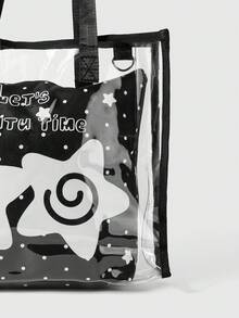 ROMWE Anime Women Shoulder Bags - Black - View 4