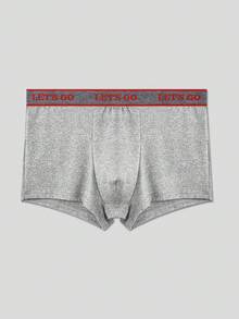 SHEIN 5pcs/Set Men's Simple Printed Boxer Briefs - Multicolor - View 7