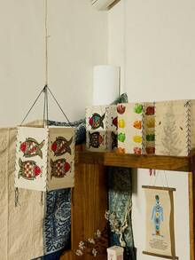 Cirelle 尼泊尔手工洛克塔纸灯罩 - 可折叠设计，款式多样，色彩丰富，是一款别具一格的家居装饰品 - 彩色 - 查看 2