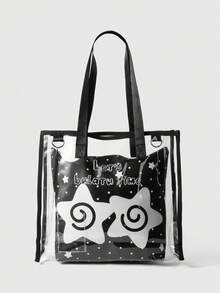 ROMWE Anime Women Shoulder Bags - Black - View 1