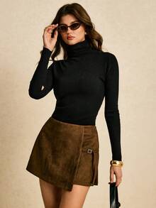 Poéselle 女式纯色简约休闲裙