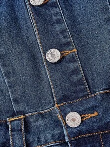 Sweetra Elegant & Fashionable Women Casual Denim Bib Pants And Jumpsuit - Blue - View 4