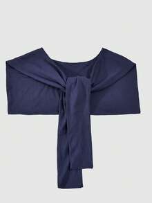 Tween Girls' Casual Striped Loose Button-Up Long Sleeve Shirt With Shawl Collar, Versatile For Back To School - Blue - View 3