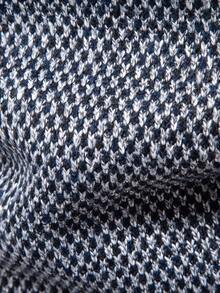 Manfinity Mode 男士保暖内衬撞色滚边半拉链套头毛衣，长袖针织衫，适合秋冬季穿着，藏蓝色，四分之一拉链毛衣 - 灰色 - 查看 5