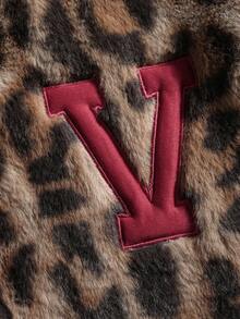 PAVTROS Manfinity Streetrush 男士街头风流行 INS 同款时尚豹纹拉链连帽卫衣，哥特风，街头服饰，运动套装，颓废风，保暖冬季，圣诞节，长袖上衣