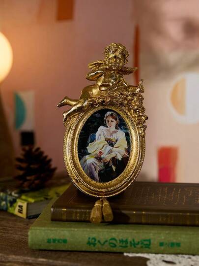 Cirelle 1 件复古欧式树脂浮雕创意相框，家居装饰配件