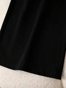 GlowEve Bộ đồ liền thân dài tay quấn eo thanh lịch - màu đen - Xem 8