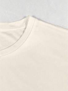 EMERY ROSE Christmas Coffee Gingerbread Printed Casual Plus Size T-Shirt - Beige - View 4