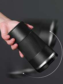 Zazumi 双层不锈钢防烫咖啡杯，保温杯，饮水杯，办公杯，学生杯 - 黑色 - 查看 2