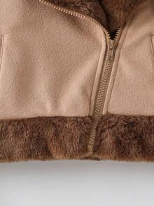 Elladie kids Young Girls Fashion Thermal Lined Zip-Up Jacket, Autumn/Winter - Multicolor - View 7