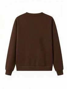 EMERY ROSE Women's "THE BEST BEAR" Teddy Bear Print Street Style Crew Neck Sweatshirt