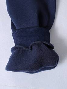 SHEIN 2pcs/Set Tween Boy Casual Letter Embroidery Thermal Lined Hoodie & Sweatpants Set, For Autumn/Winter