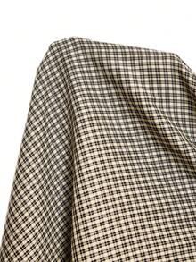 LYSMO 2025新款极简主义秋冬女装棕色格子弹力腰宽松时尚灯笼裤哈伦裤阔腿裤超大码裤格纹裤冬季女装时尚系列新年感恩节圣诞节 - 卡其色 - 查看 8