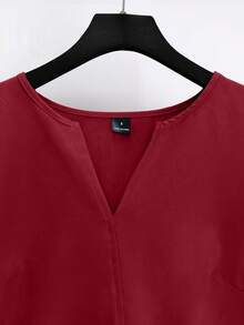 GlowEve Ladies Weave Casual Commuting Autumn Shirts - Red - View 6
