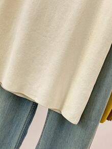 SHEIN 女式纯色简约无袖针织背心，休闲日常穿着