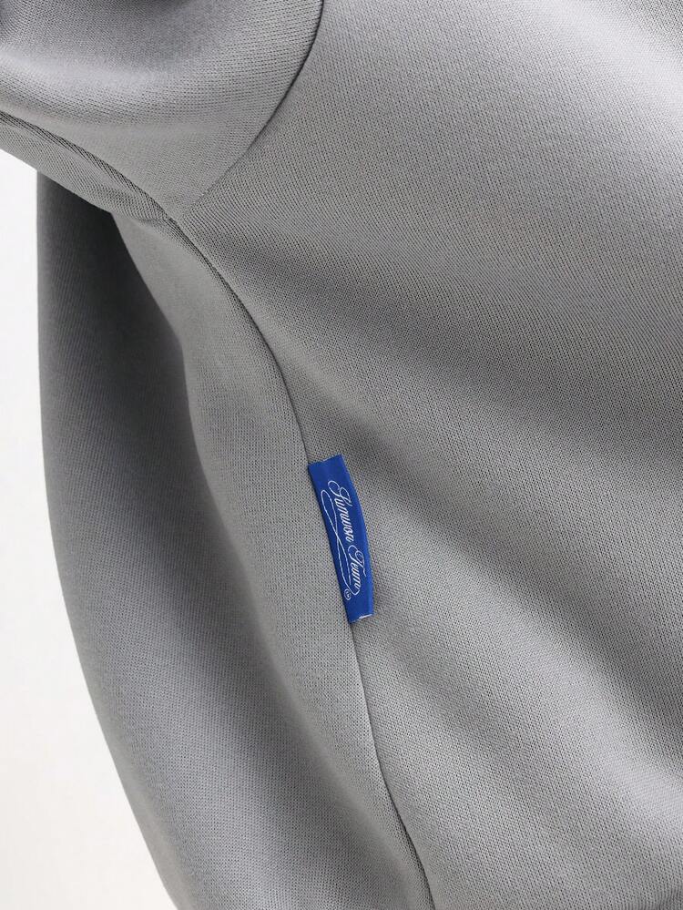 컬러블록 지퍼업 후드 티셔츠