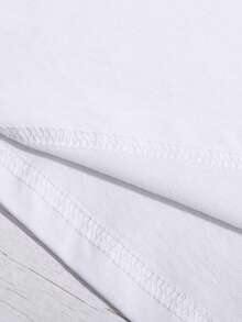 Franclia 女士休闲撞色滚边骑士印花圆领短袖T恤，夏季