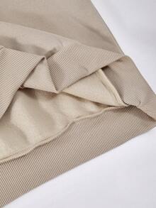 SHEIN 2pcs Women's Casual Thermal Lined Mock Neck Half Zip Long Sleeve Sweatshirt And Skinny Pants Set - Multicolor - View 6