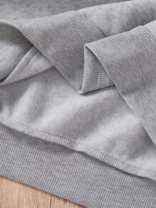 2pcs/Set Teenage Boys Casual College Style Graphic Print Crew Neck Pullover Sweatshirt And Drawstring Pants Outfit, Suitable For Autumn/Winter Leisure, Daily, Commuting, Sports Occasions