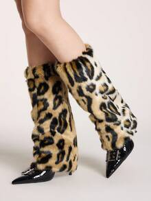 ROMWE Goth Women Leg Warmers - Black brown - View 5
