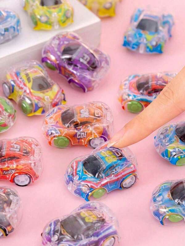 5/10/20 piezas Coche de juguete pequeño con efecto de retroceso para niños, coche de plástico creativo y personalizado, mini coche de aleación de simulación con deslizamiento, coches, juguetes para niños, mini coche, vuelta al colegio, estilo aleatorio