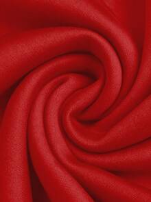 EMERY ROSE 女式圣诞树印花圆领落肩长袖休闲宽松运动衫，秋冬 - 紅色 - 查看 4