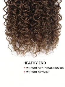 Chocolate Brown Kinky Curly Human Hair 1 Bundles 100% Brazilian Virgin Human Hair Weave Remy Human Extensions #4