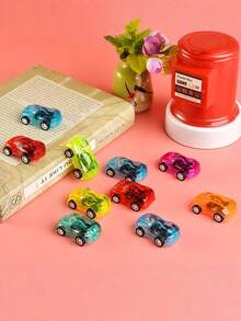 5/10/20 piezas Coche de juguete pequeño con efecto de retroceso para niños, coche de plástico creativo y personalizado, mini coche de aleación de simulación con deslizamiento, coches, juguetes para niños, mini coche, vuelta al colegio, estilo aleatorio - Multicolor - Ver 7