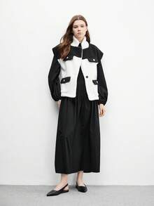 CUCCOO BIZCHIC 女士时尚黑色尖头平底鞋，简约通勤百搭乐福鞋 - 黑色 - 查看 10