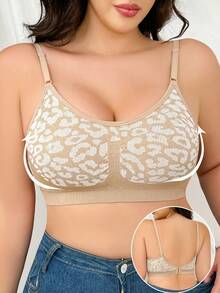 1 قطعة حمالة صدر لاسلكية بدون تفاصيل مقاس كبير، مناسبة لجميع المواسم