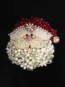 INAWLY Áo sweatshirt nữ họa tiết ông già Noel, thích hợp cho kỳ nghỉ xuân, trang phục nghỉ dưỡng mùa xuân. - màu đen - Xem 4