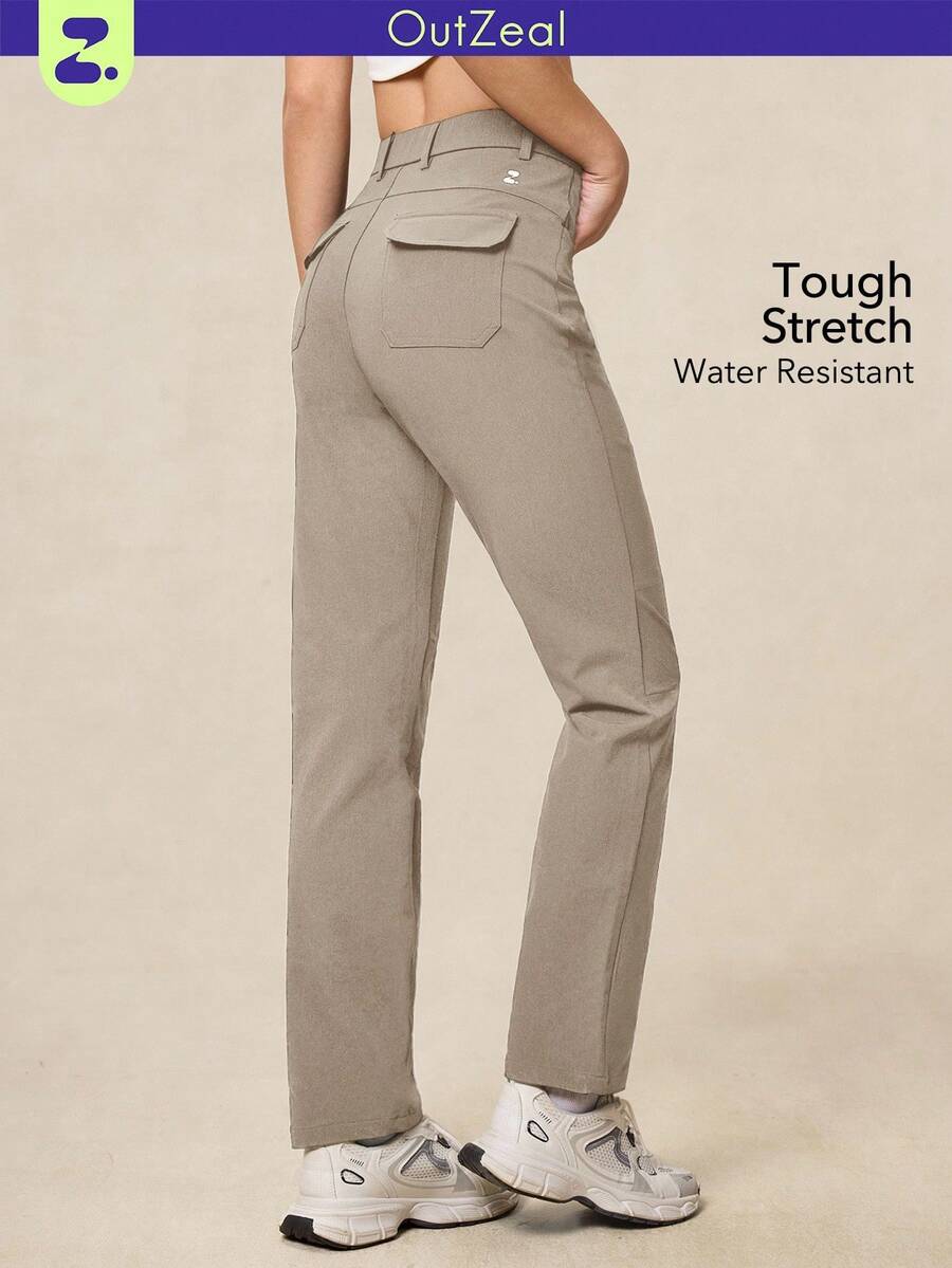 OutZeal 女式无 PFC 防水弹力尼龙户外裤，适合秋季徒步露营