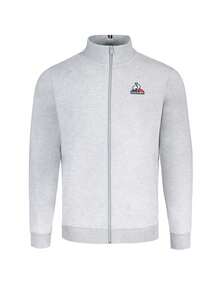 Le Coq Sportif Essentiels Men's Zipper Sweaters Grey - Light Grey - View 1