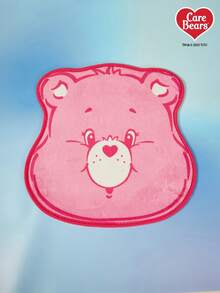 Care Bears X PETSIN 1件装宠物猫狗通用粉色小熊卡通可爱图案印花毛绒保暖舒适狗狗睡垫 - 熊頭地墊 - 查看 2