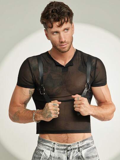 FeverCity Men's Fever City Casual Fashion T-Shirt,Stretchy