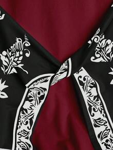 GlowEve CURVE Plus Size Women's Summer Printed Short Sleeve T-Shirt - Multicolor - View 4